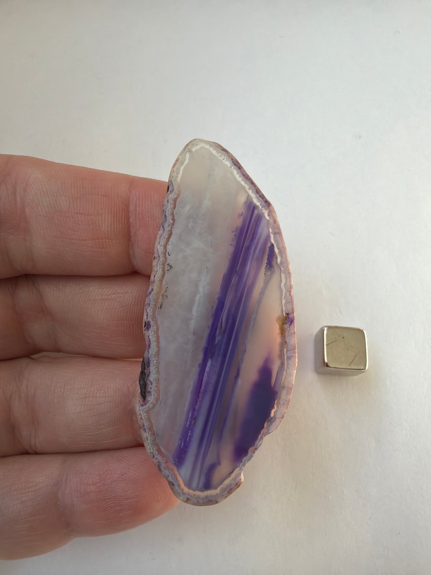 Agat Geode Lilla Skive