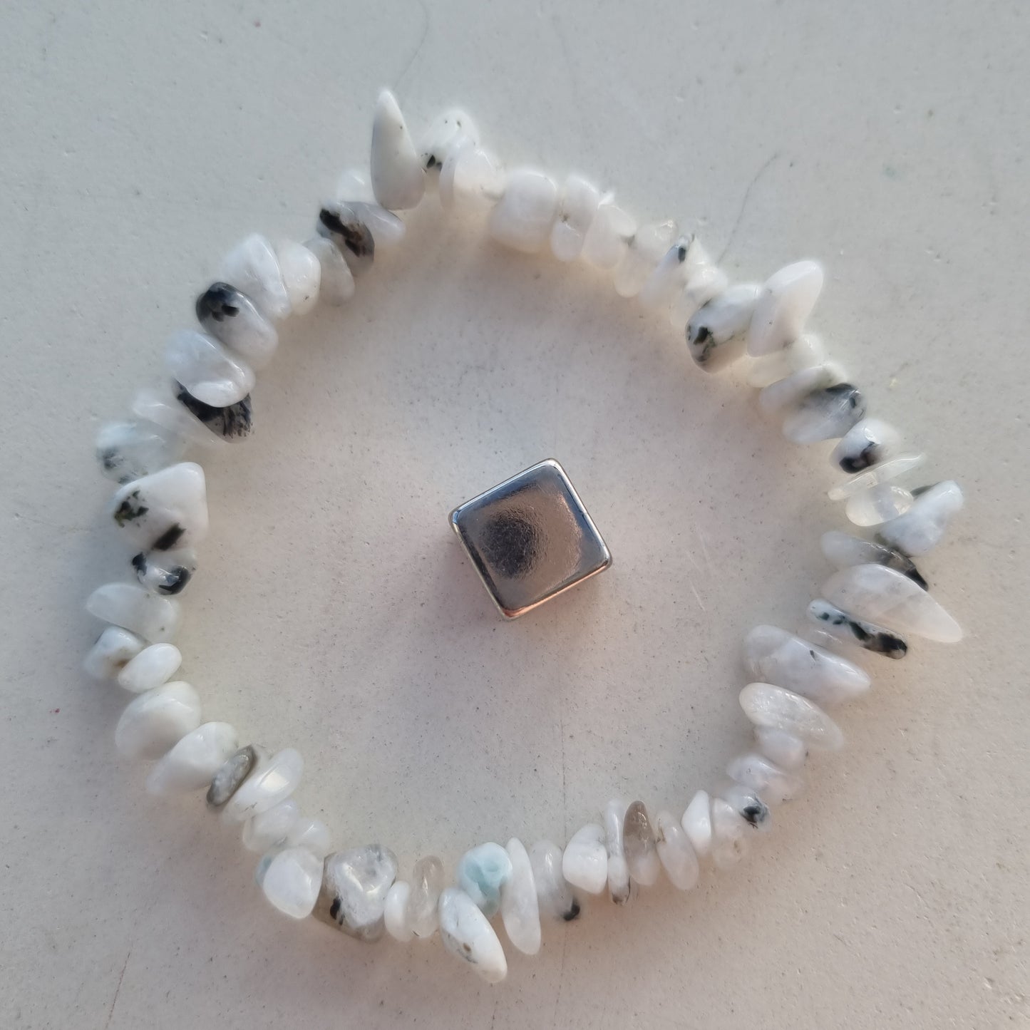 Armbånd Månesten regnbue