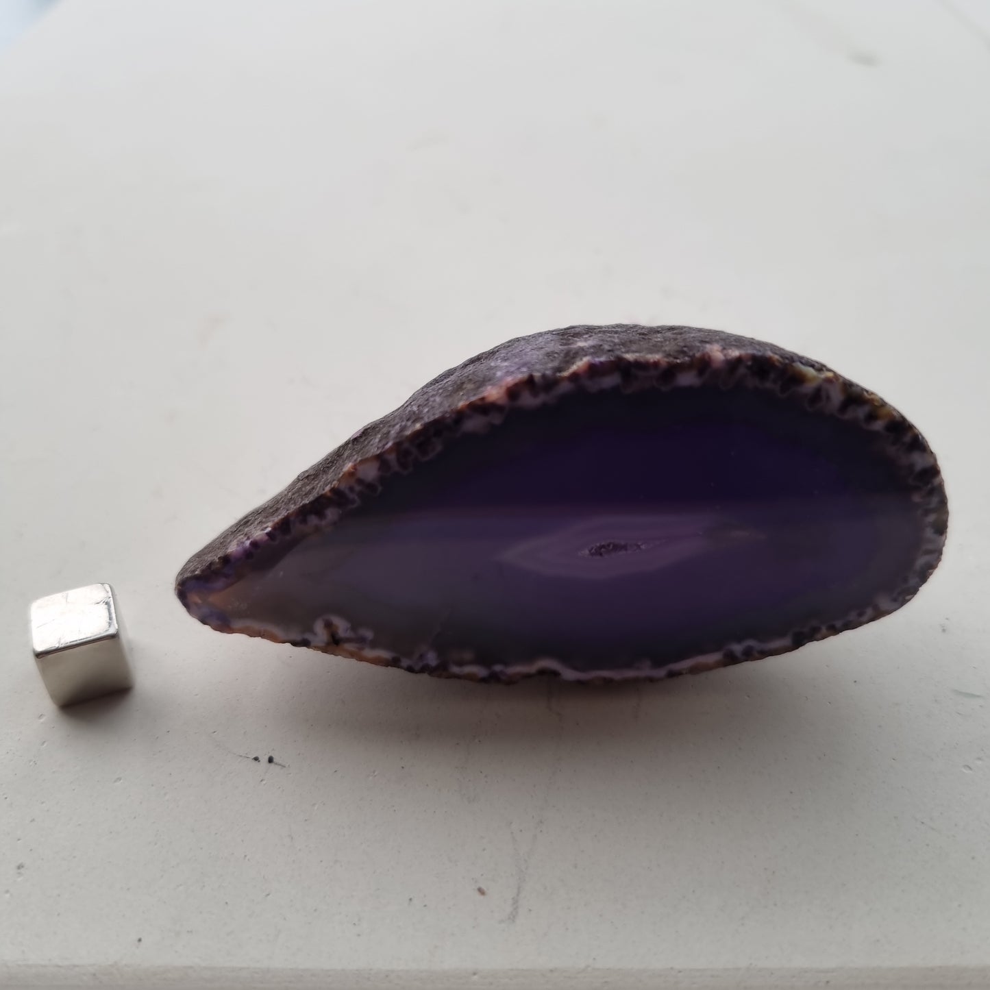 Agat Geode lilla