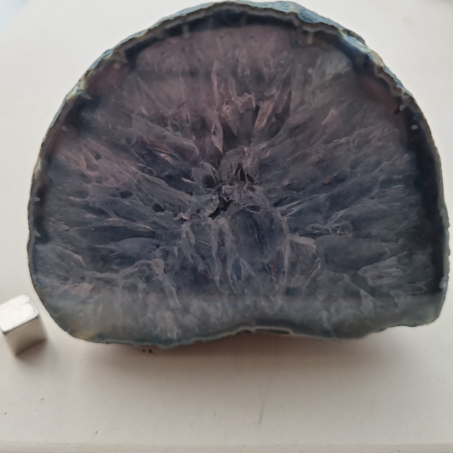 Agat Geode blå