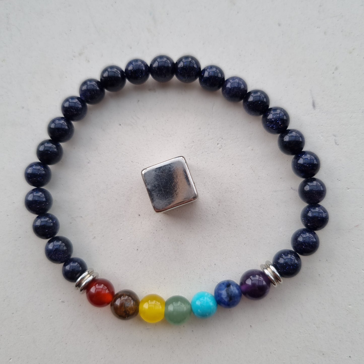 Armbånd Chakra Midnight stone