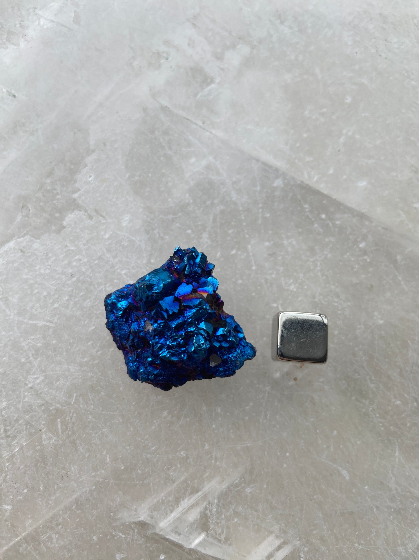 Regnbue Calcit Geode