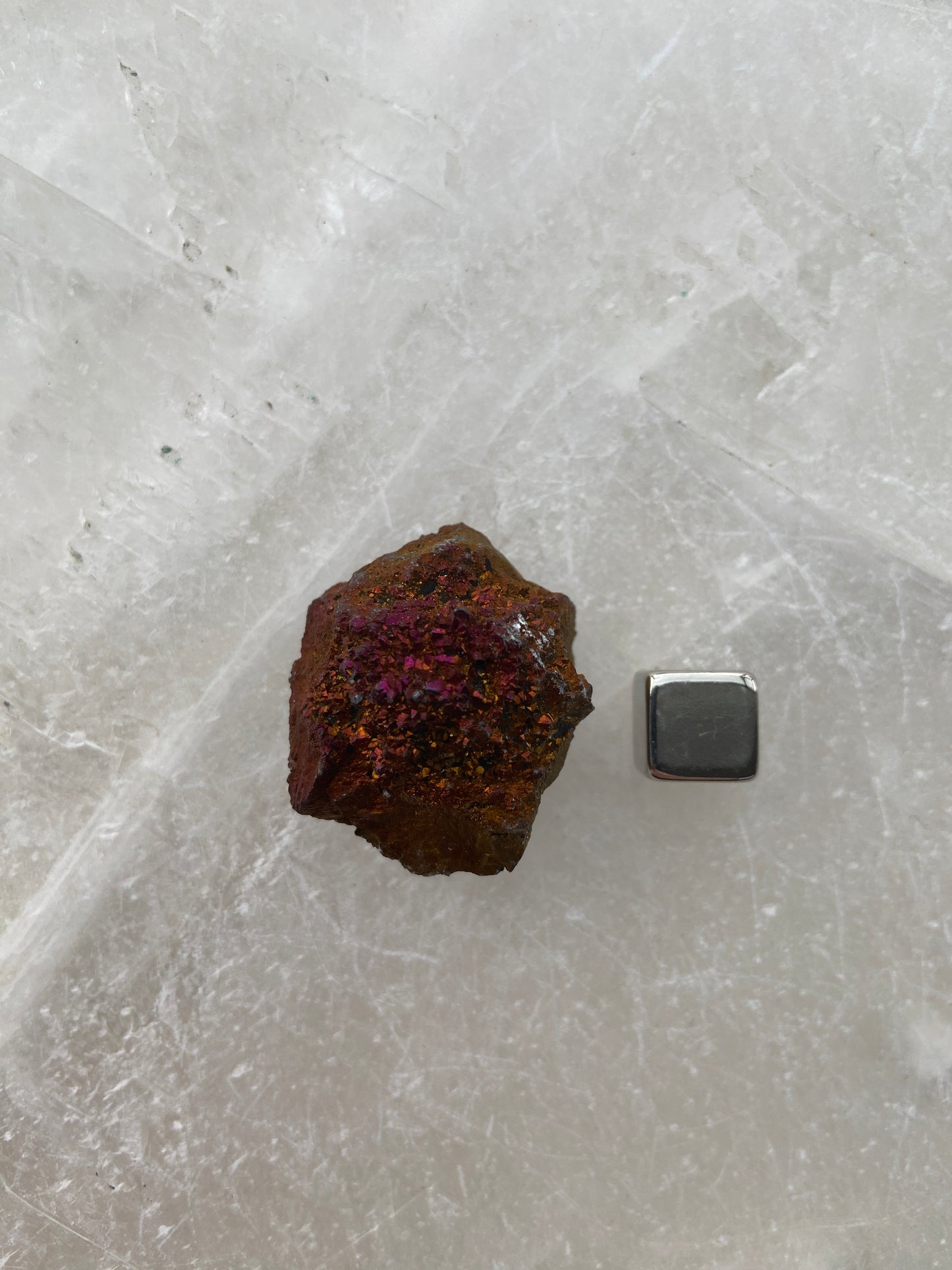 Regnbue Calcit Geode