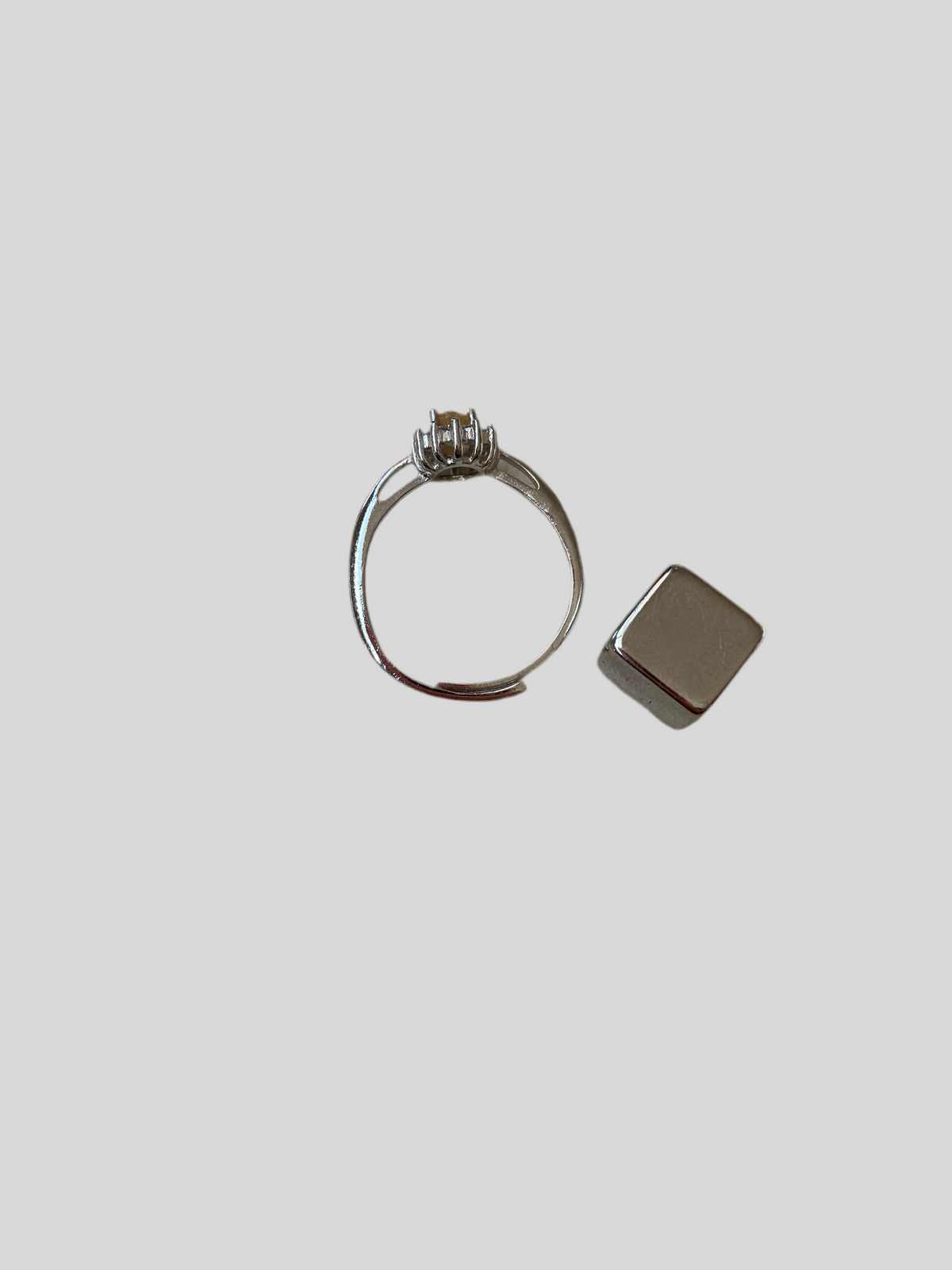 Citrin brændt ring