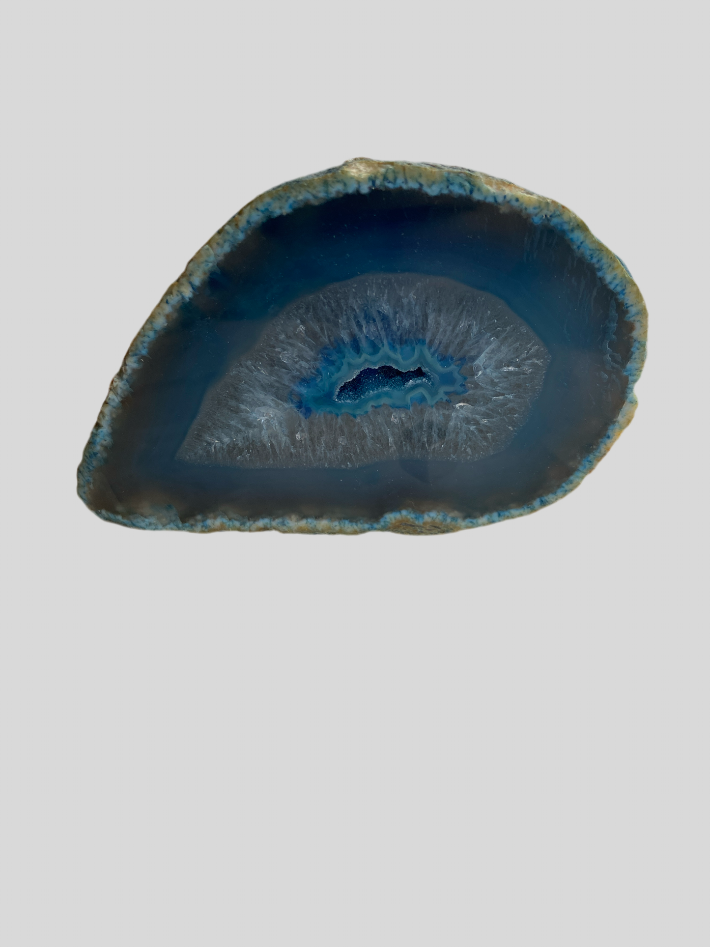 Agat Geode blå