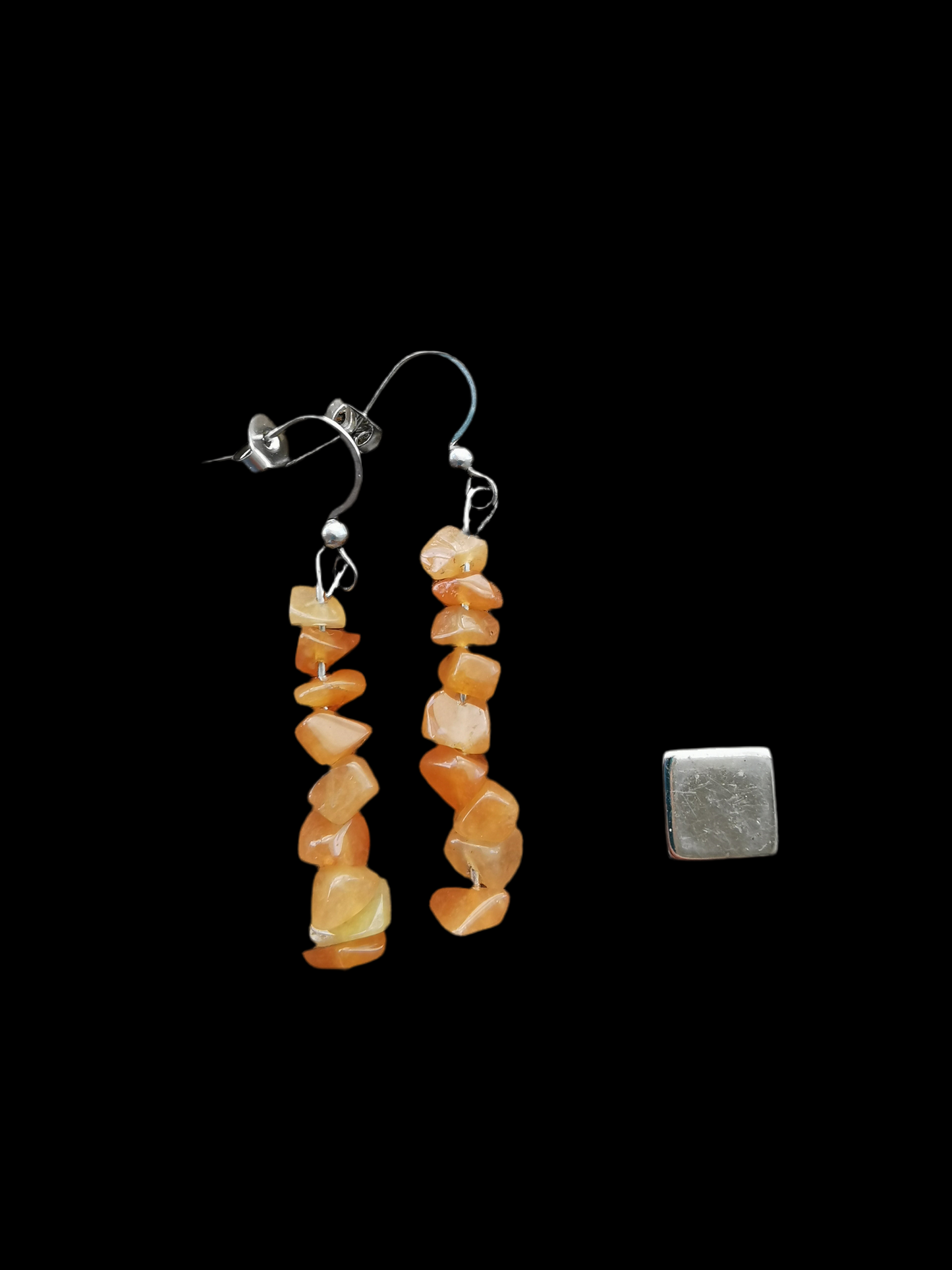 Aventurin Rød øreringe