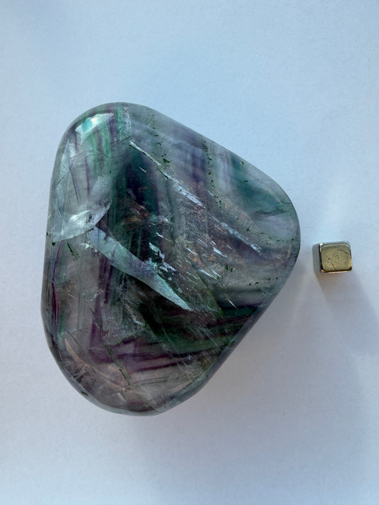 Fluorit Regnbue jumbosten