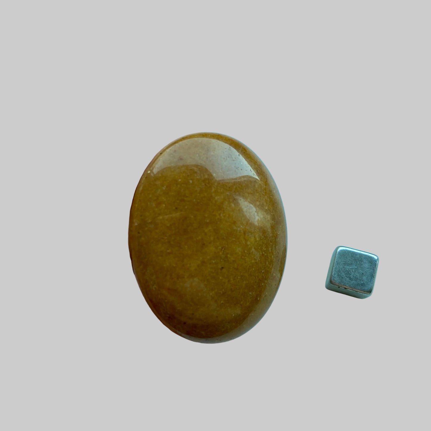 Jaspis Gul palmstone flad