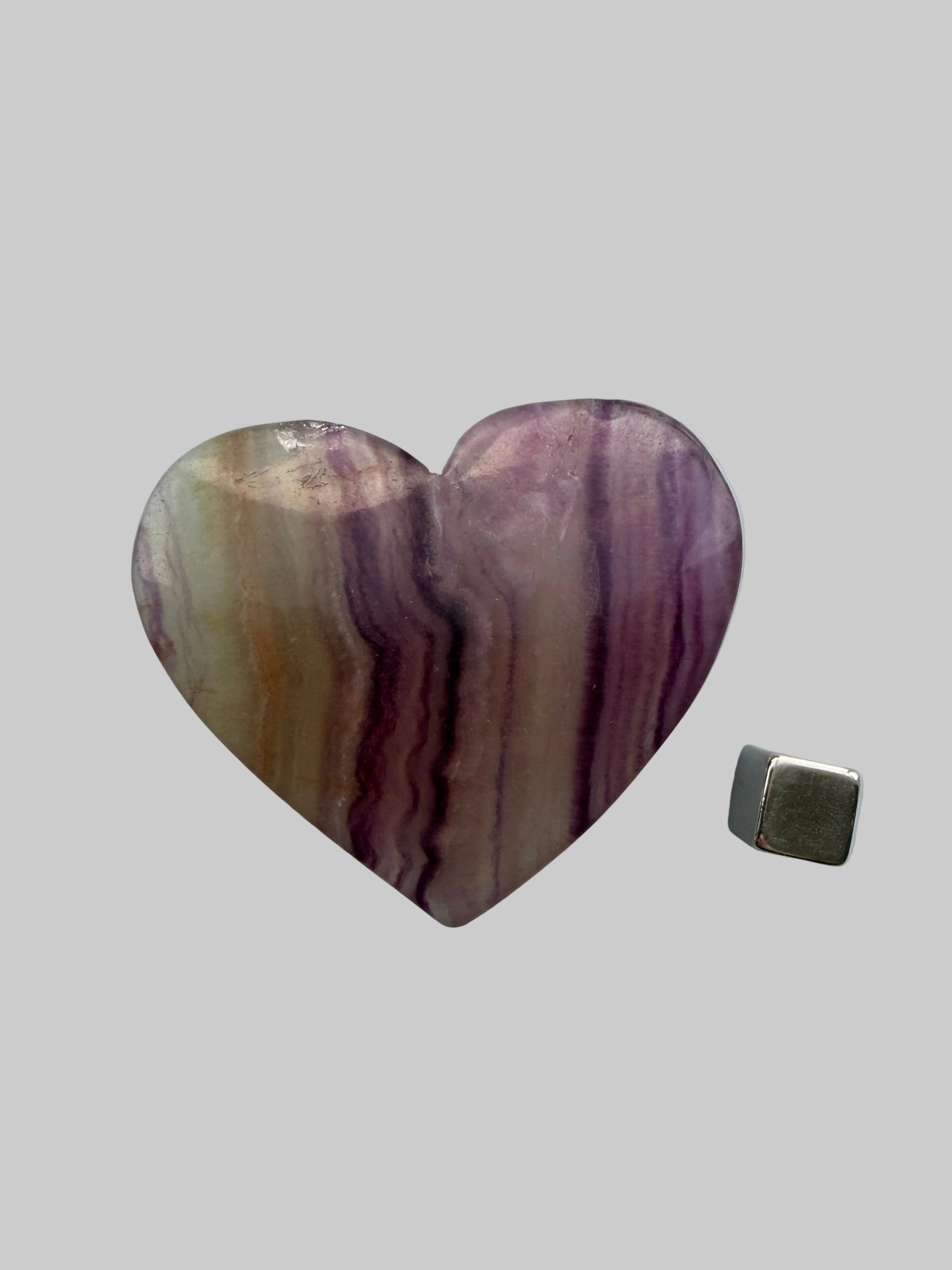 Fluorit Lilla Hjerte