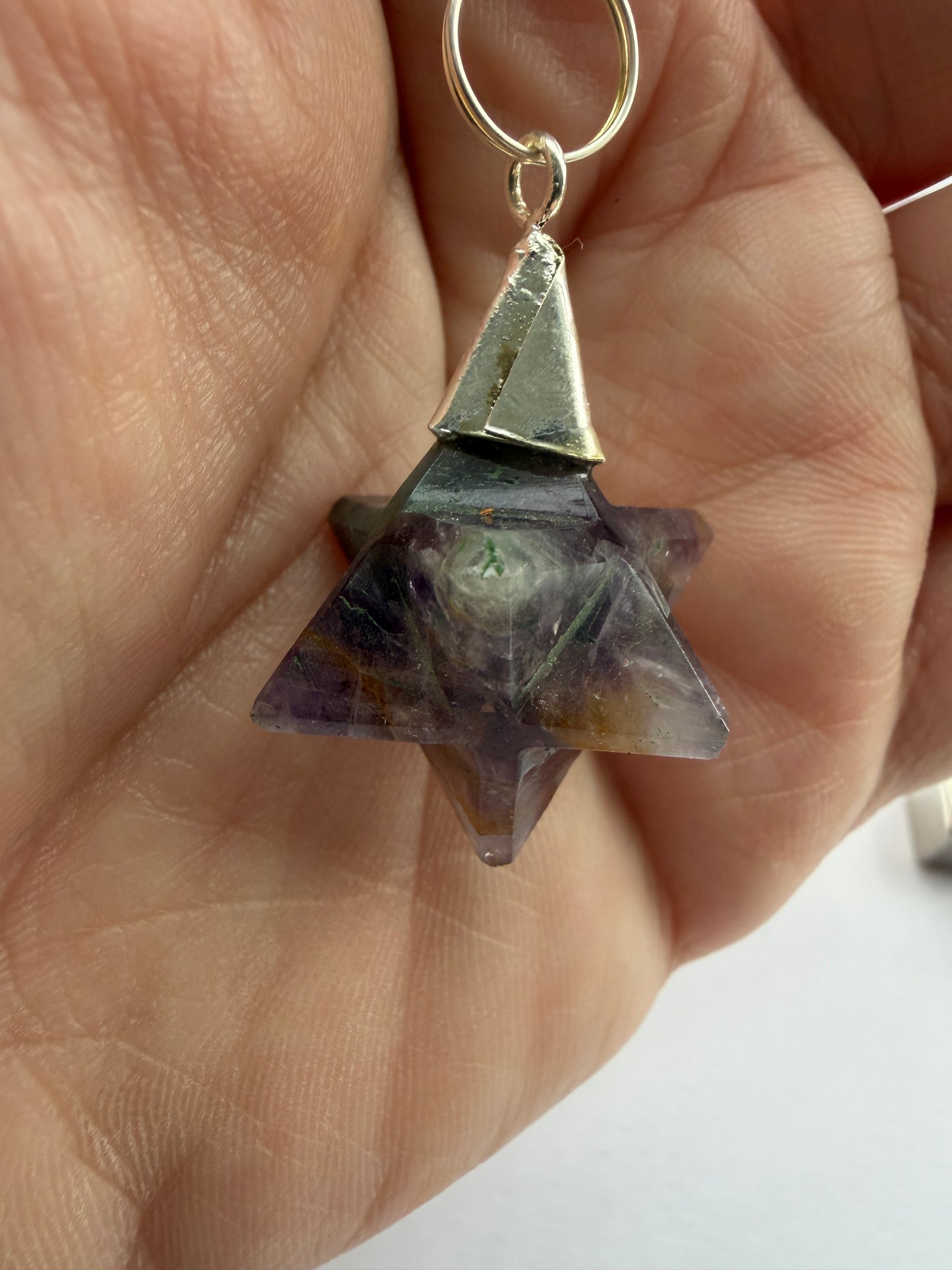 Ametyst merkaba pendul