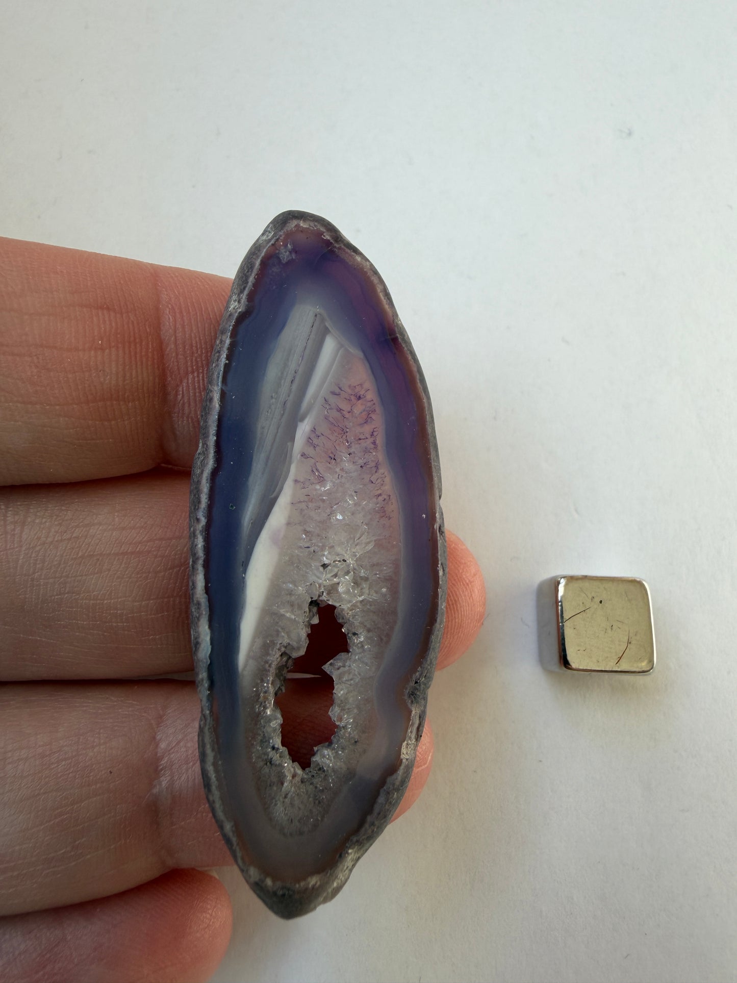 Agat Geode Lilla Skive