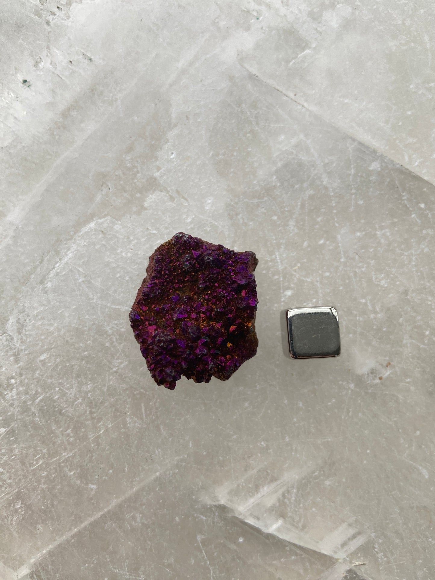 Regnbue Calcit Geode