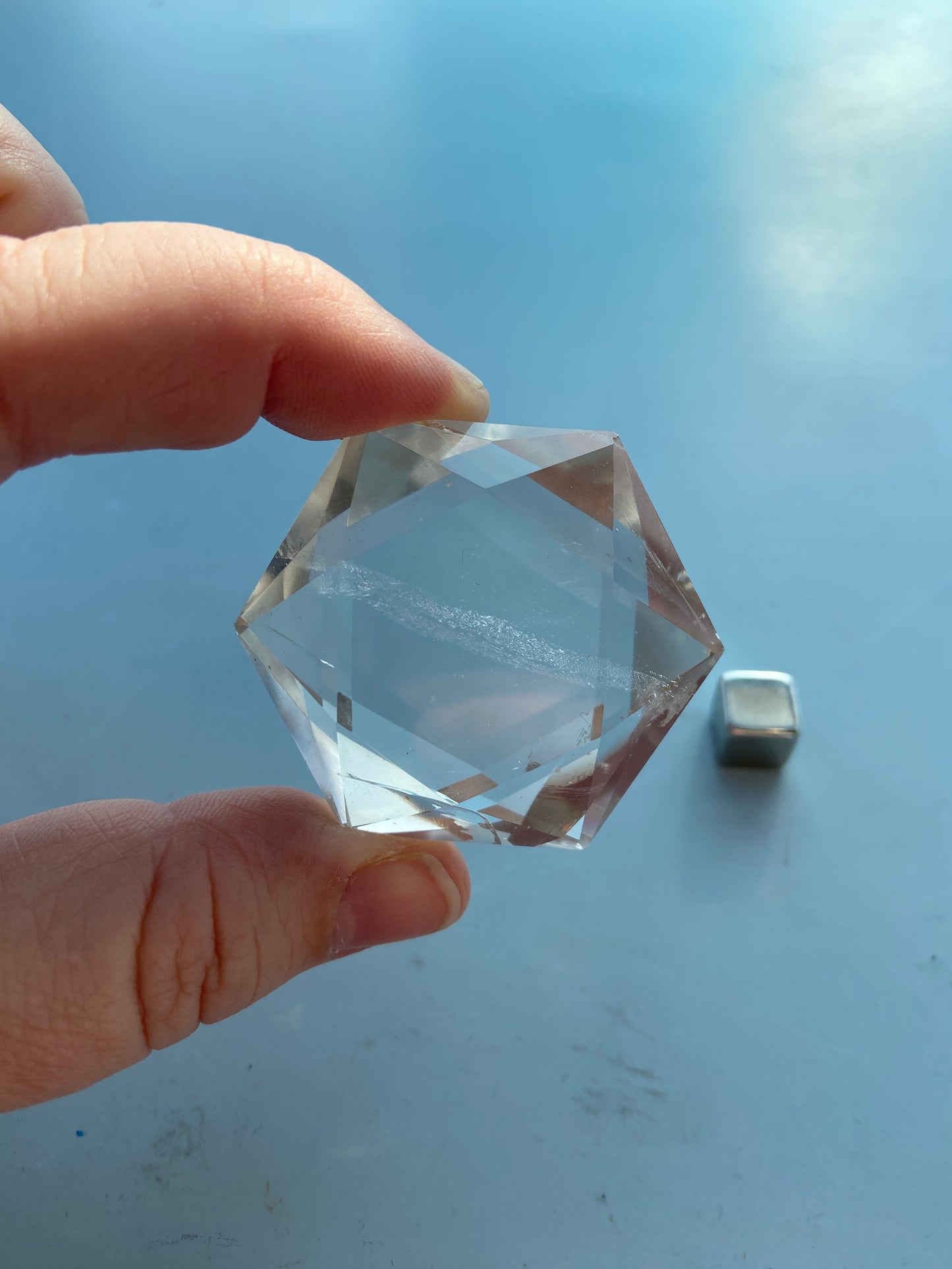 Røgkvarts lys Geometrisk figur