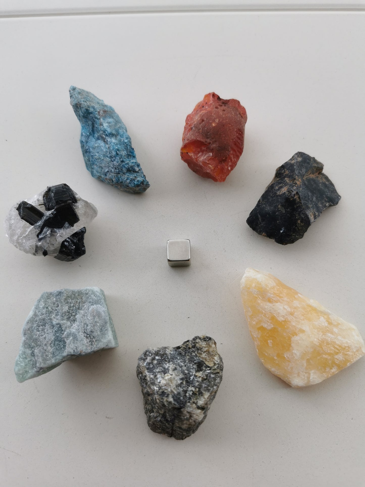 Chakra Sæt - rå krystaller