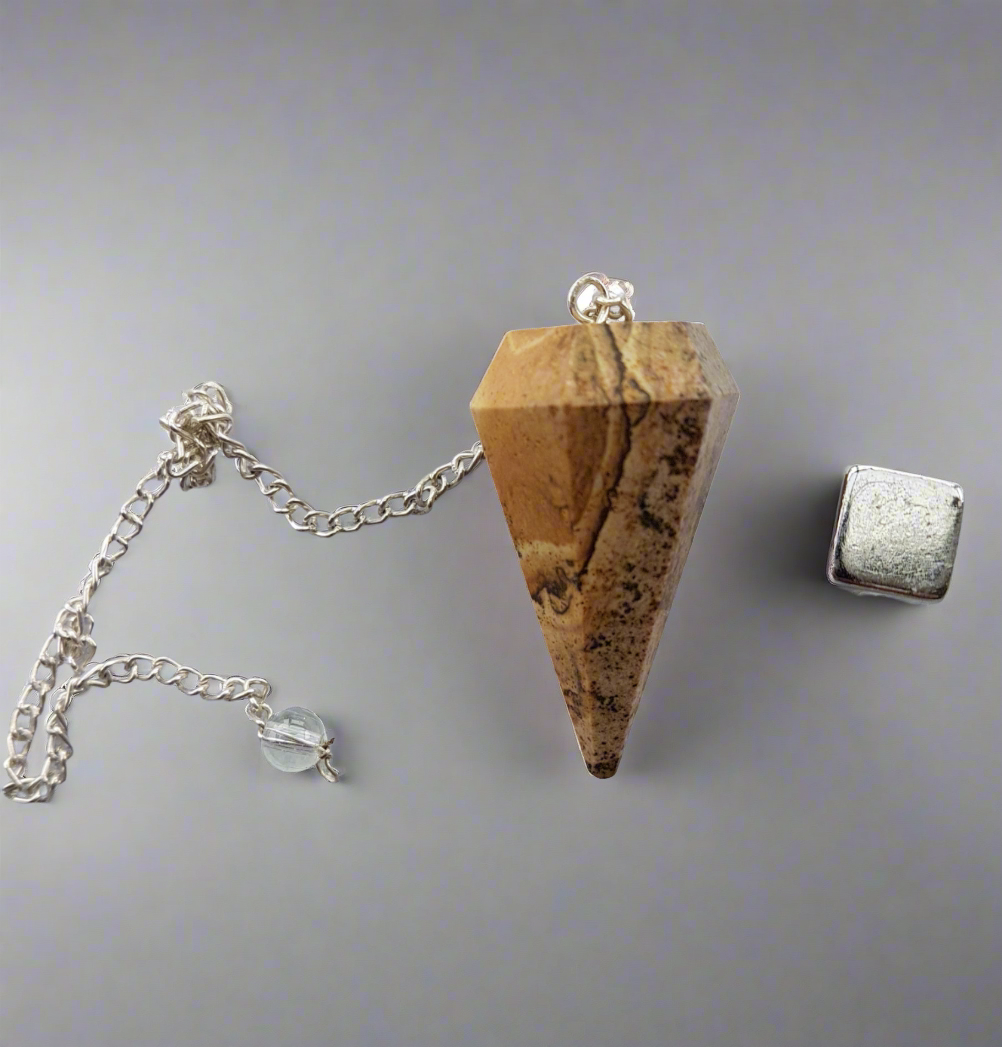 Jaspis landskab Pendul