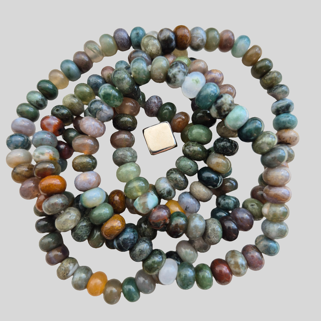 Armbånd Jaspis/Agat mix