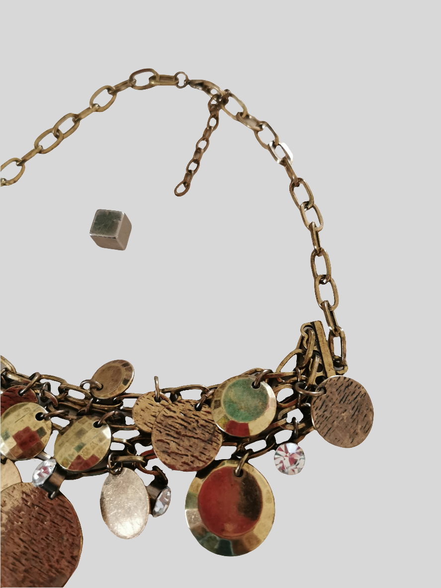 "Guld" halskæde 38+5 cm