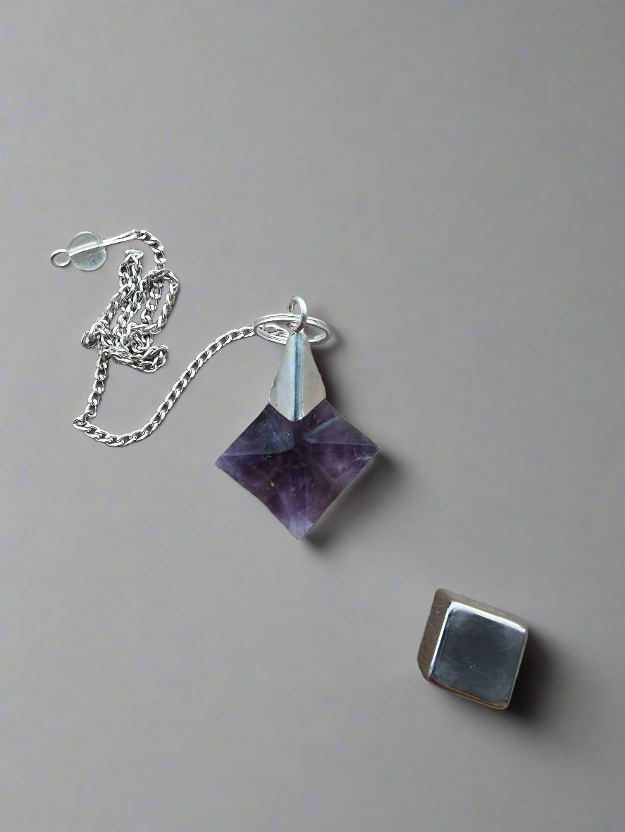 Ametyst merkaba pendul