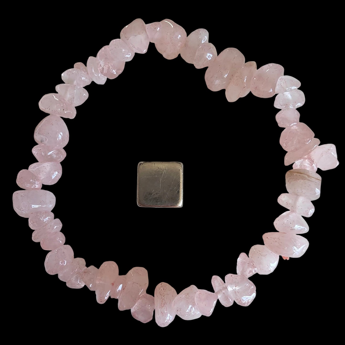 Rosakvarts armbånd