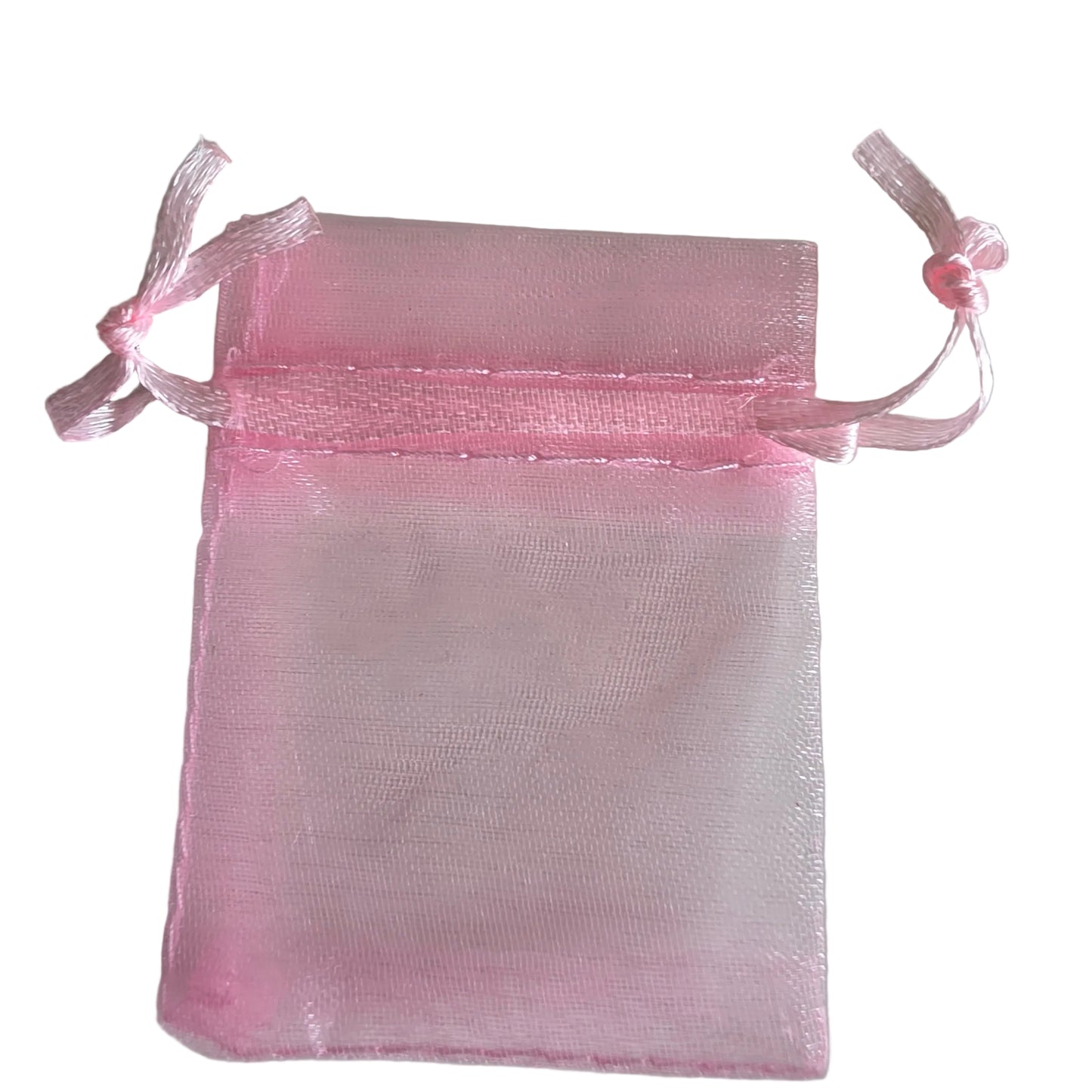 Pose organza lyserød 5x7 cm