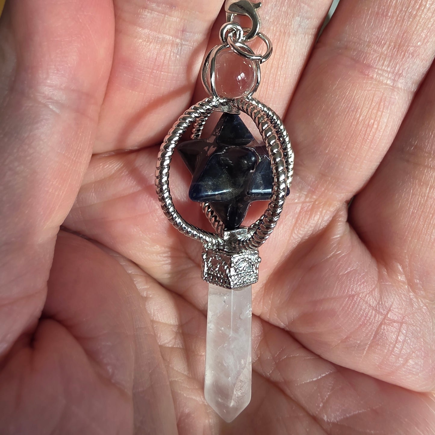Ametyst merkaba pendul