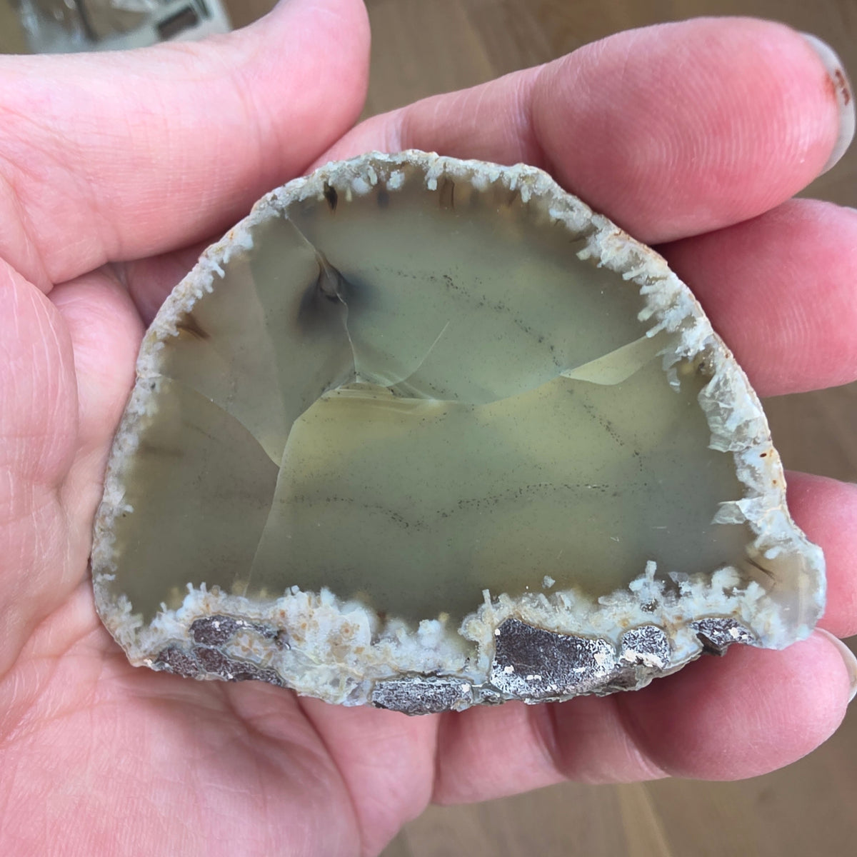 Agat Geode Grøn