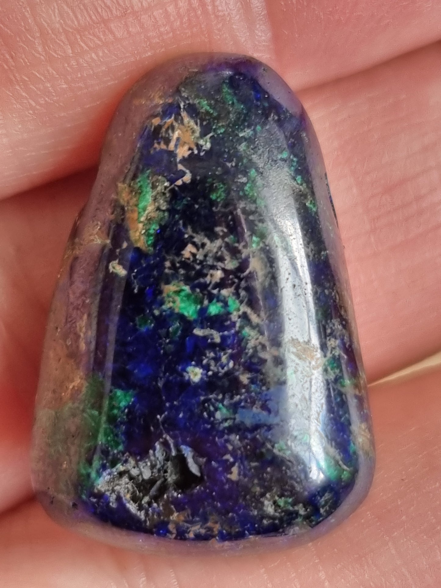 Azurit Malakit Natur vedhæng