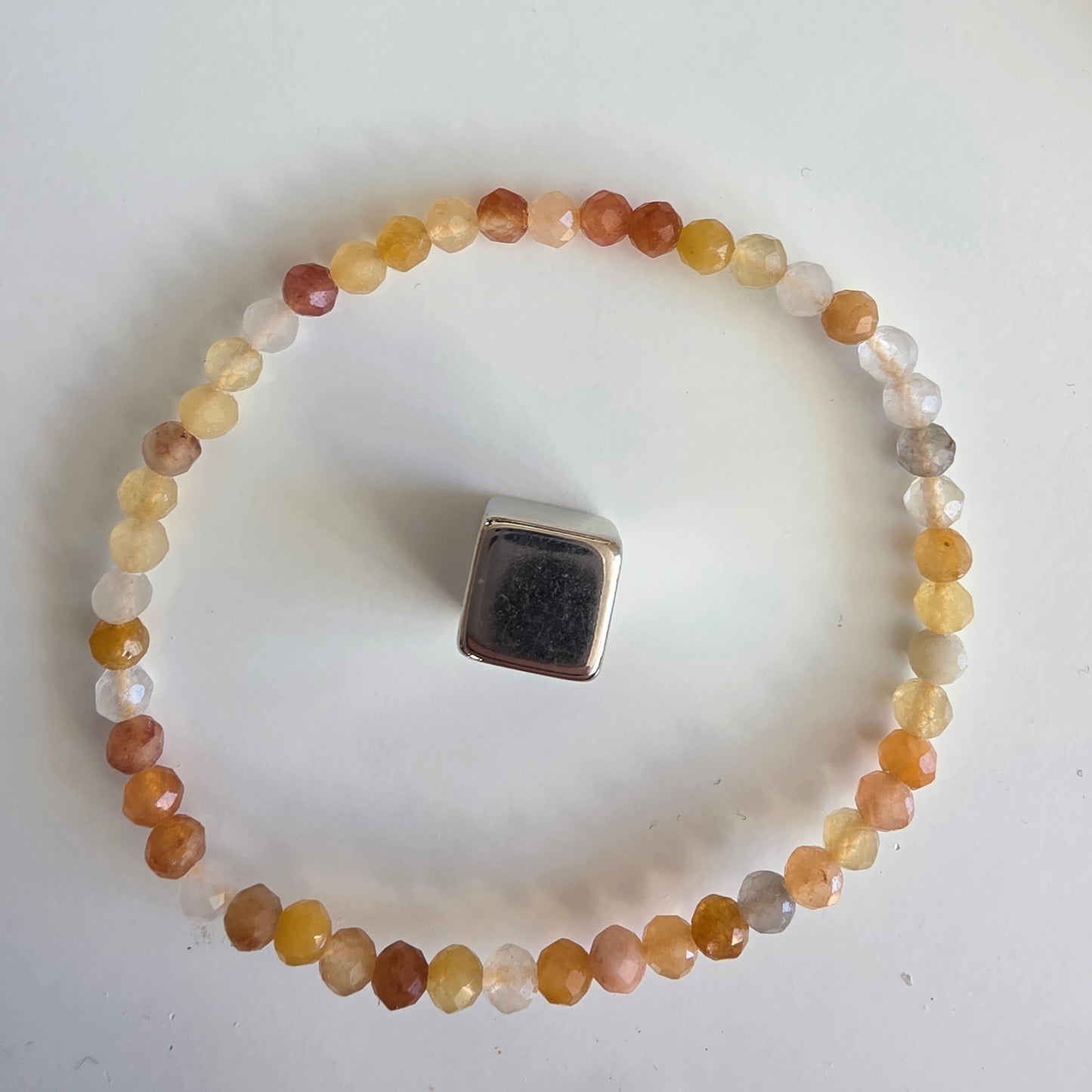 Aventurin Orange armbånd 4mm