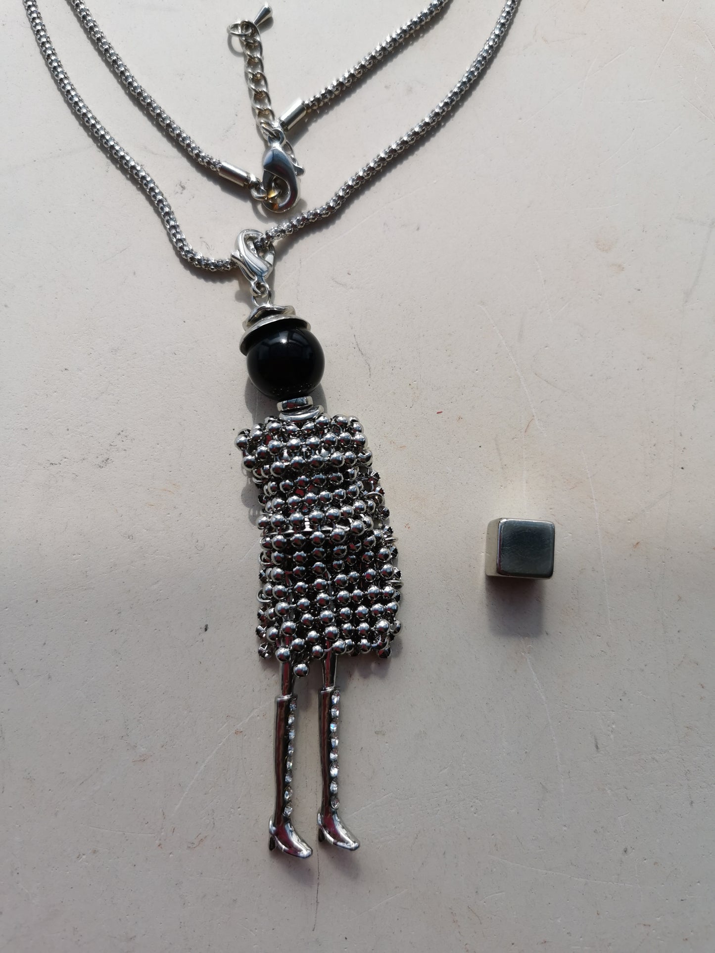 Sølv halskæde 78+5 cm