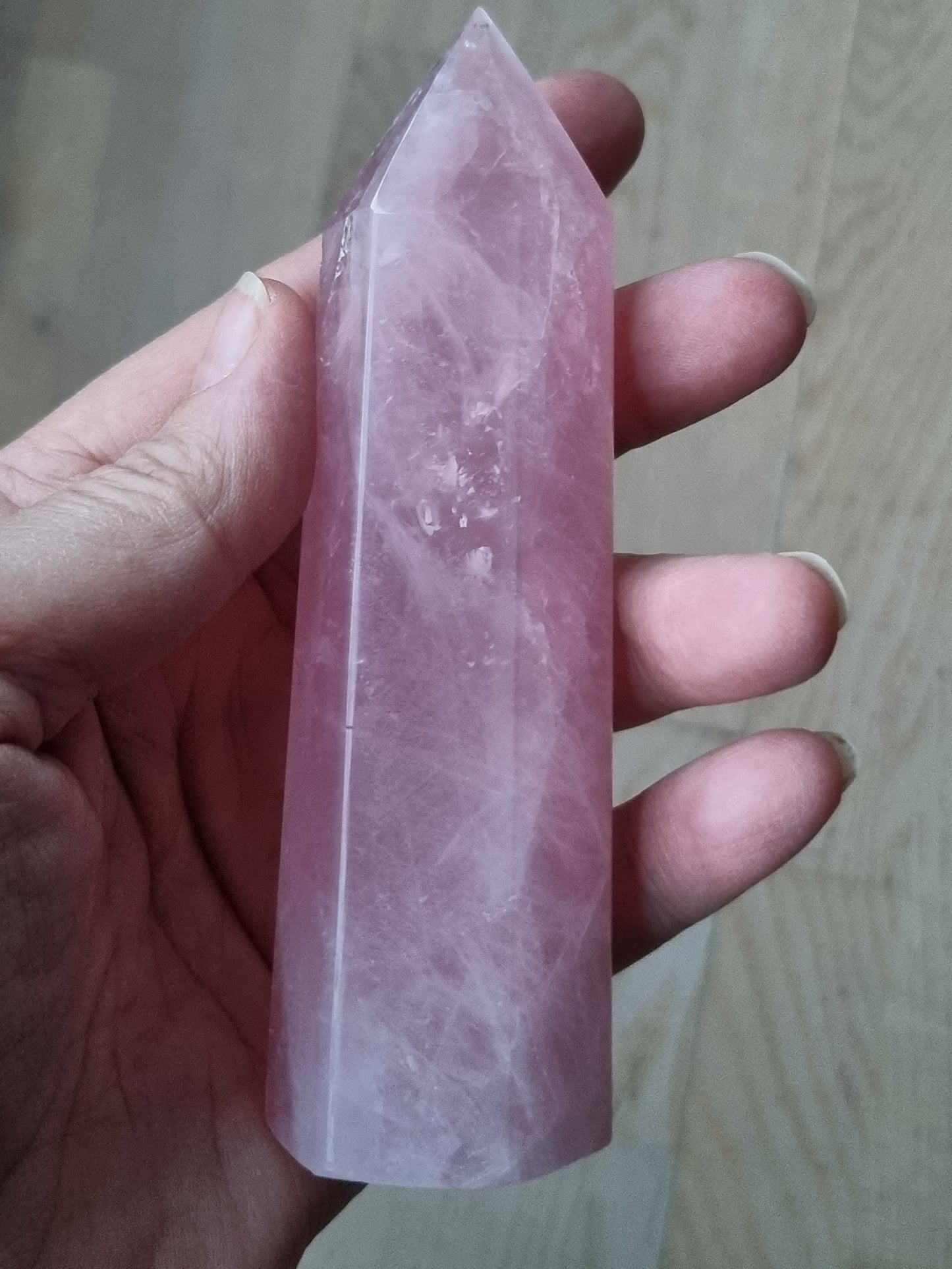 Rosakvarts tårn 13 cm