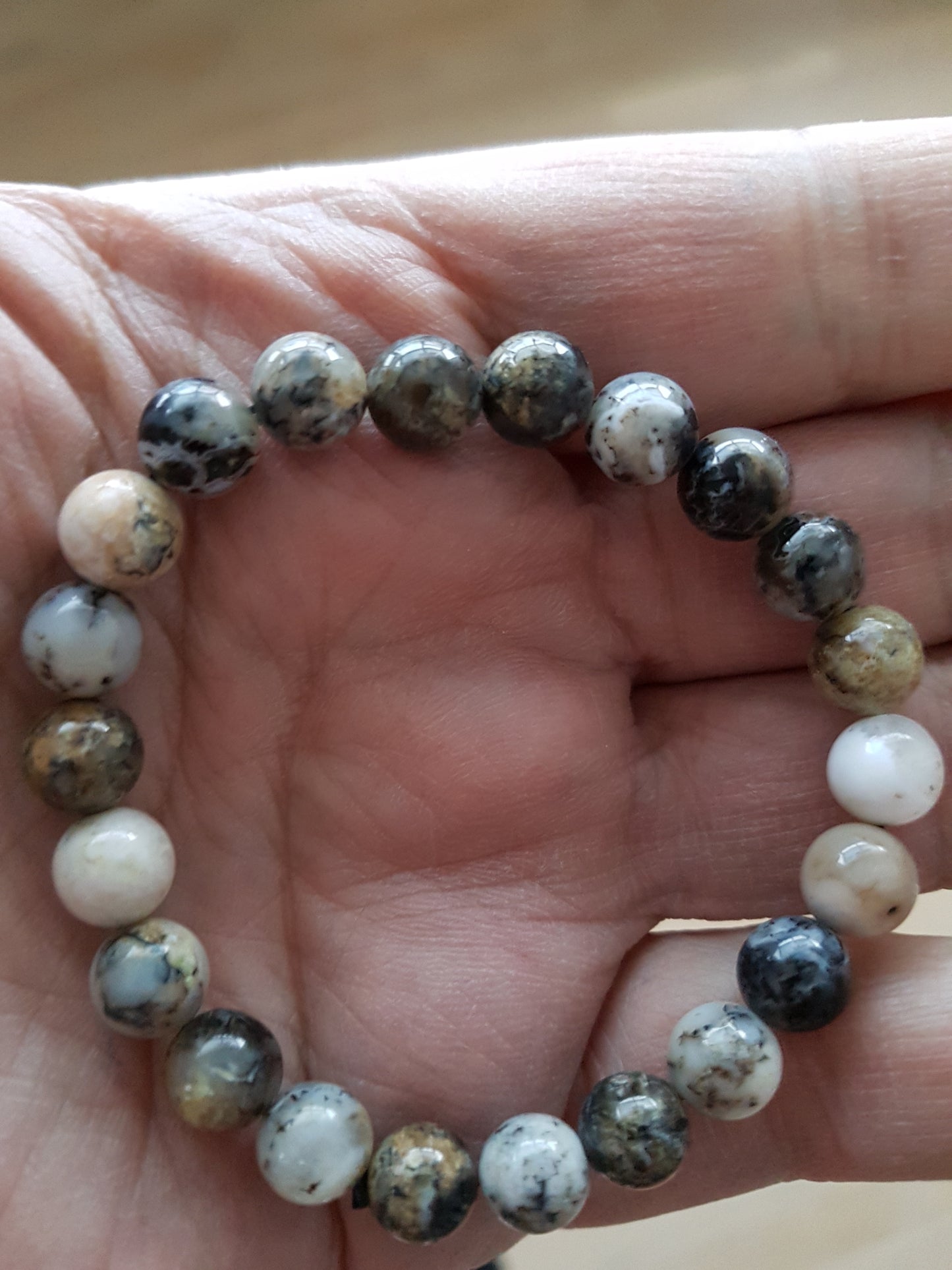 Armbånd Opal sort