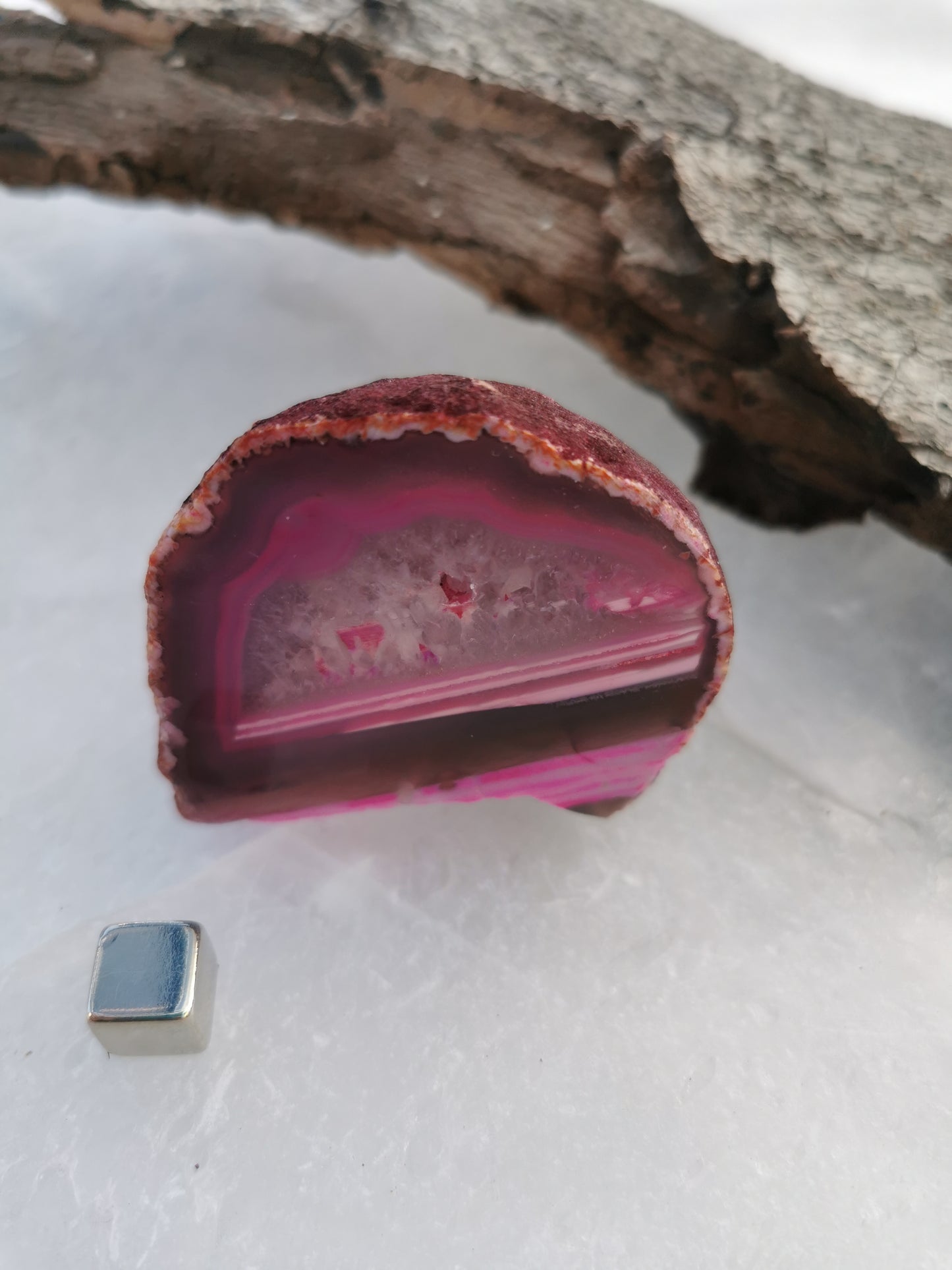 Agat Geode pink