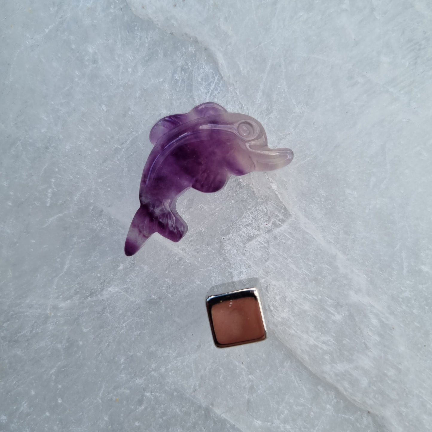 Delfin Fluorit Lilla