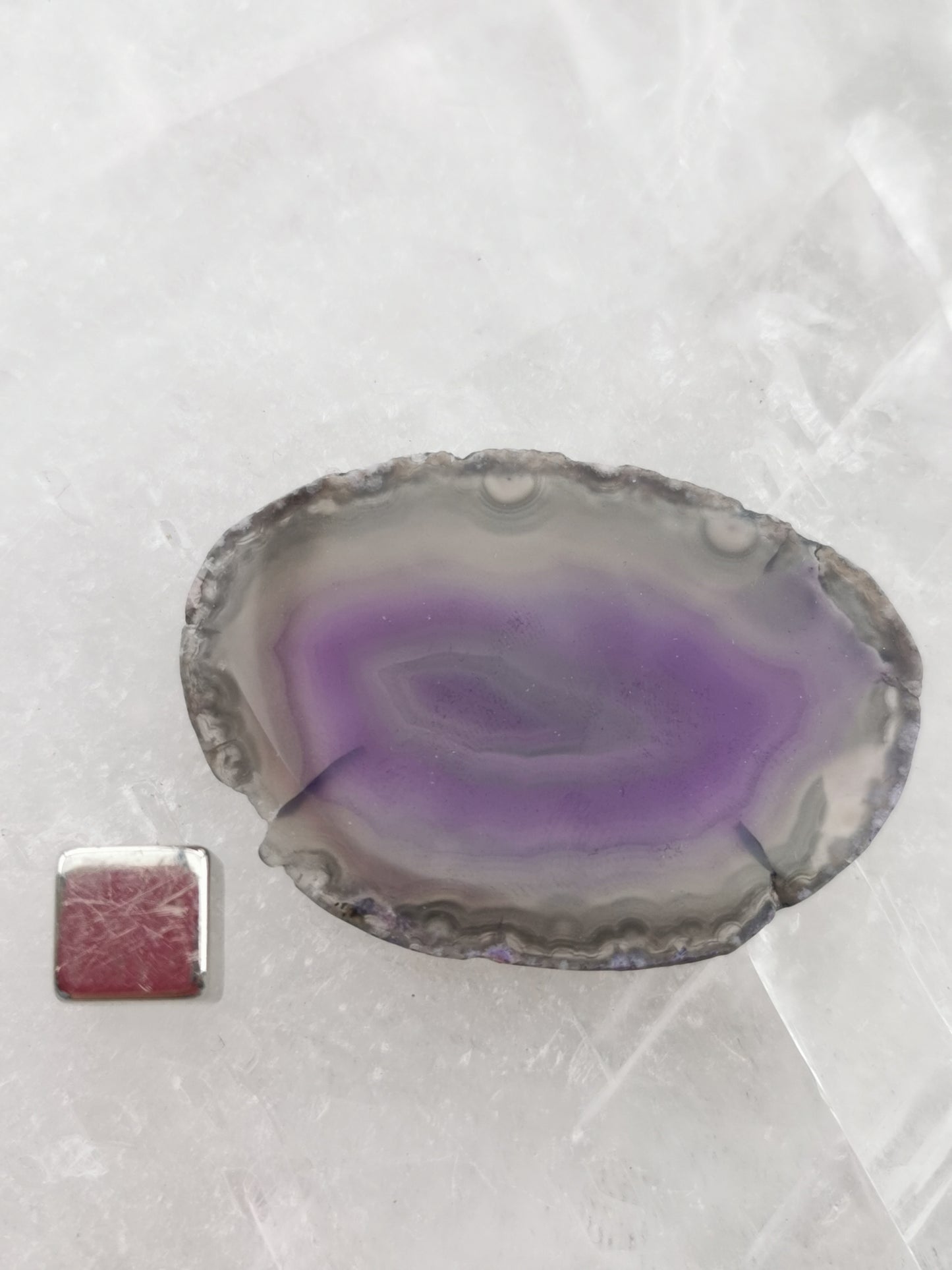 Agat Geode Lilla Skive