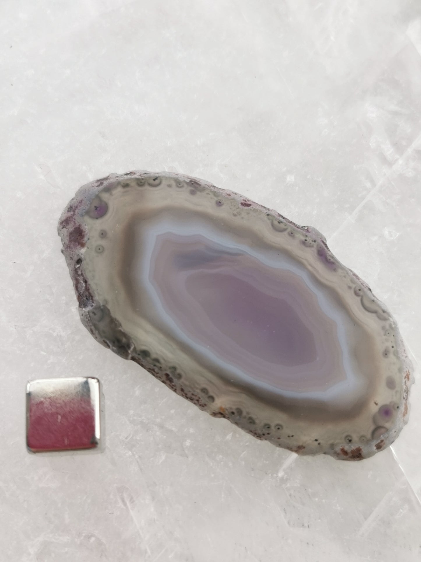 Agat Geode Lilla Skive