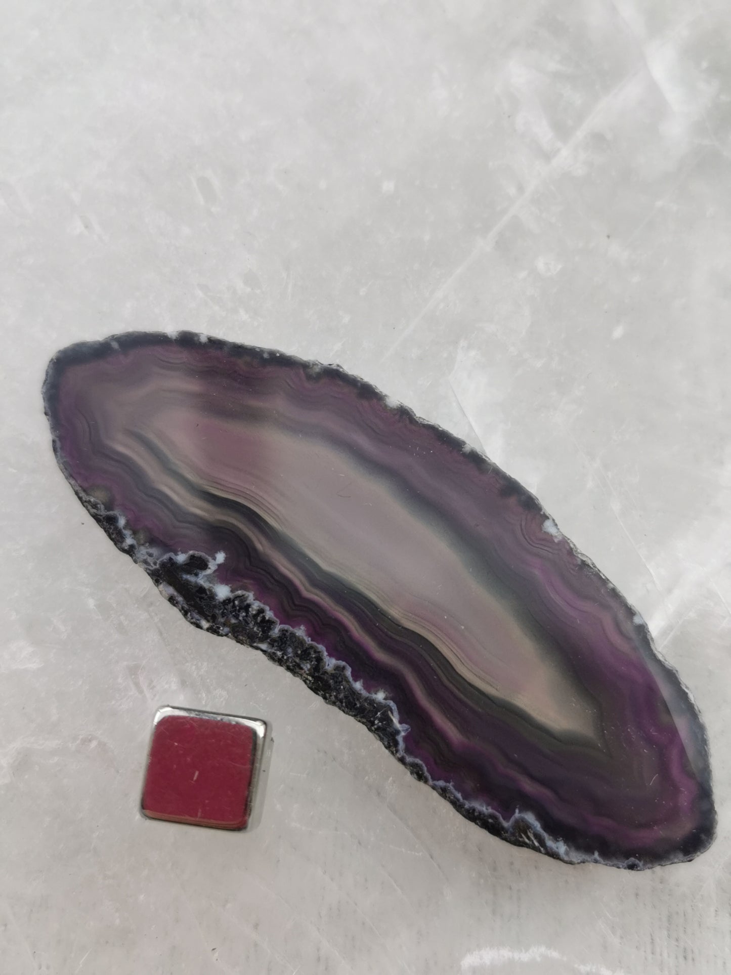 Agat Geode Lilla Skive