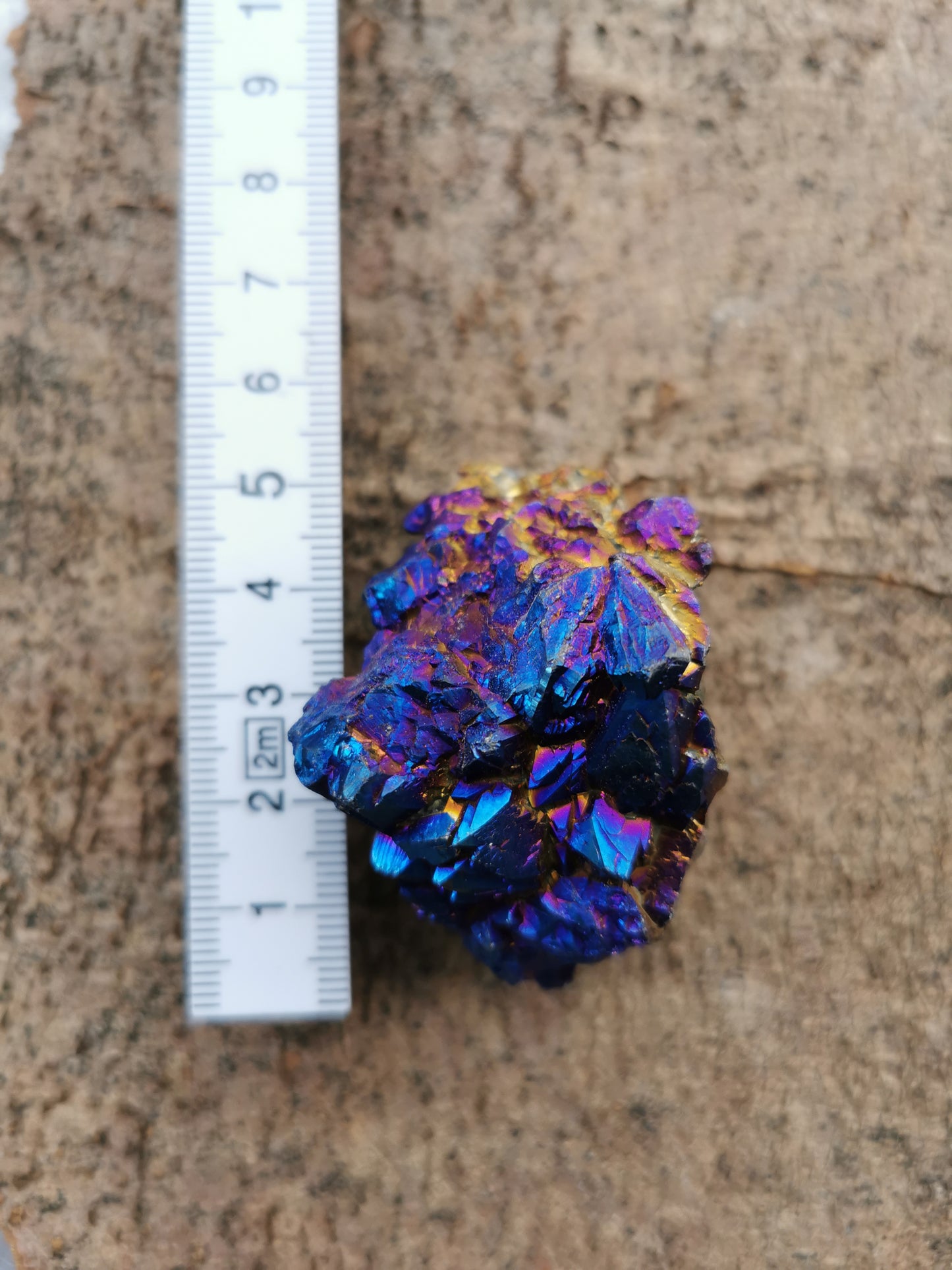 Regnbue Calcit Geode