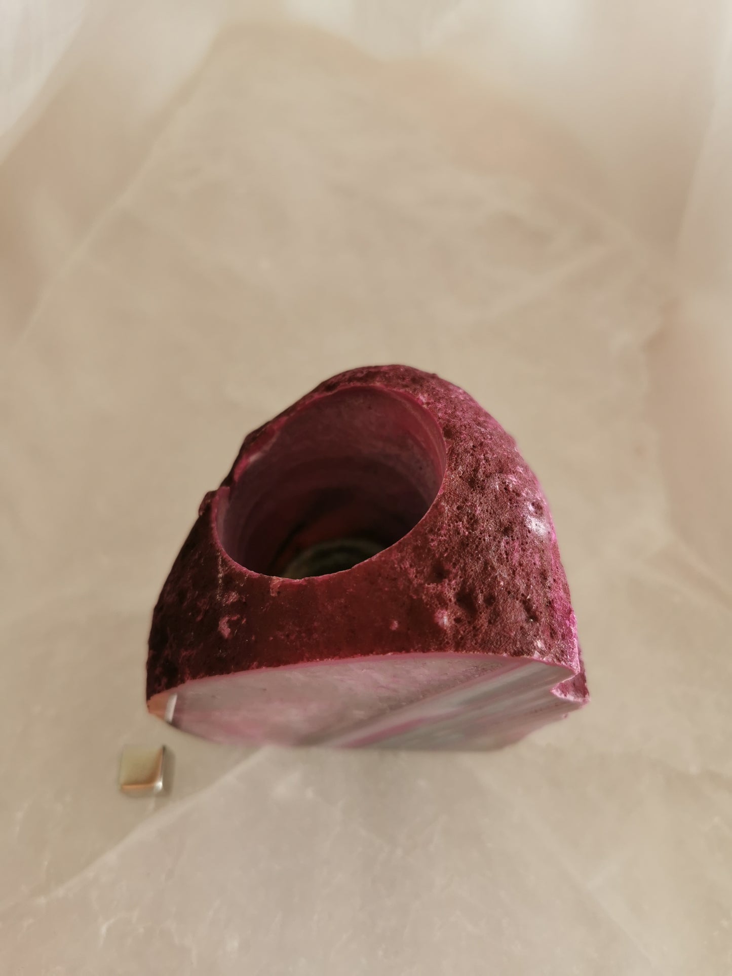 Agat Geode lysestage