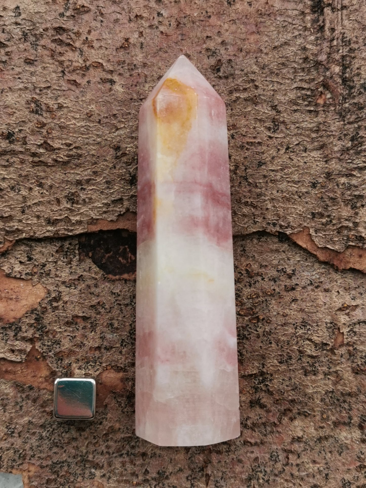 Calcit Pink Caribien Spids