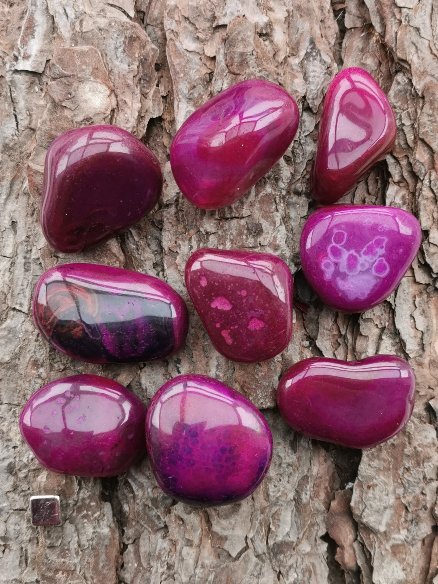 Agat Pink farvet