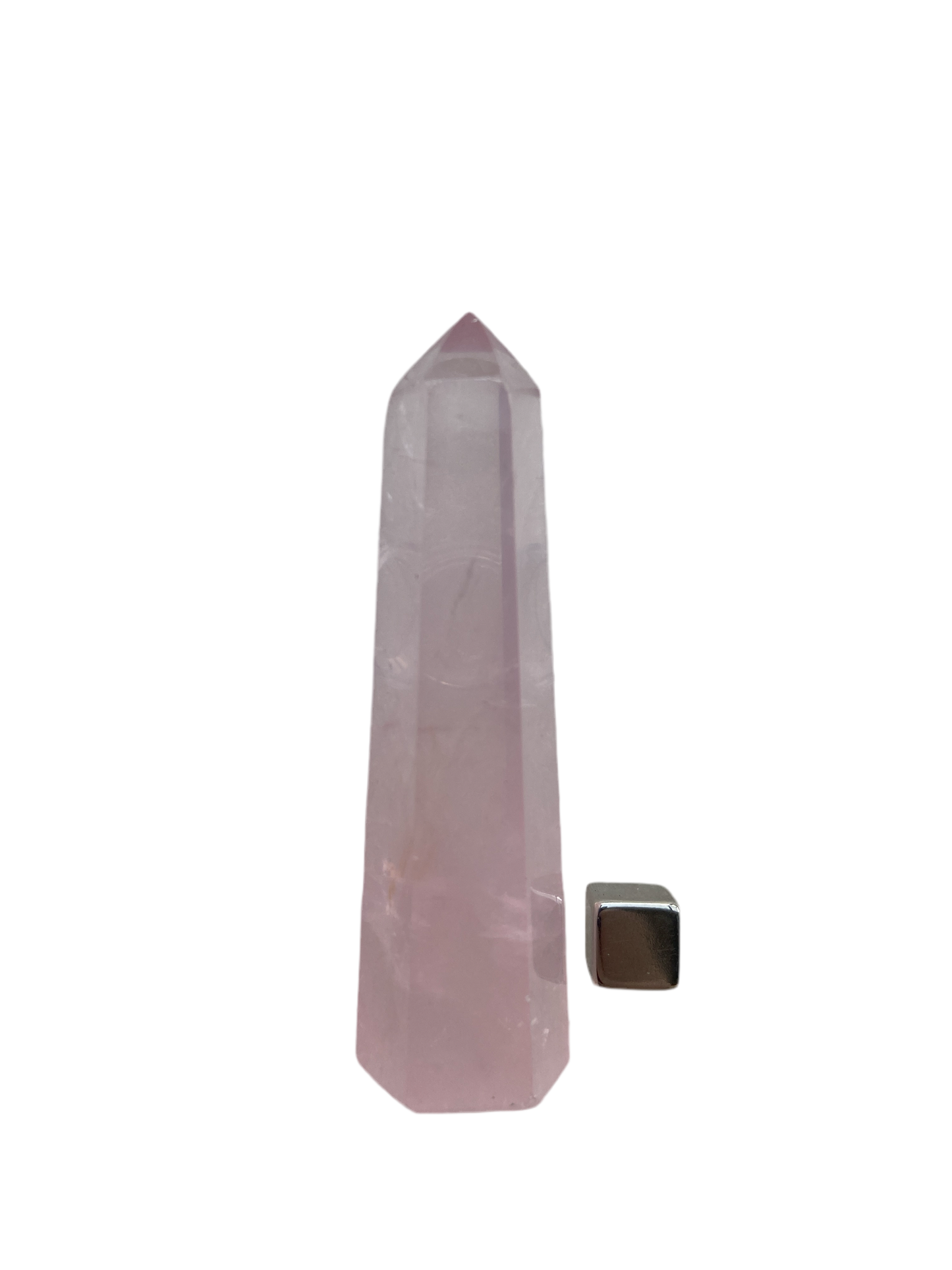 Rosakvarts tårn 8 cm