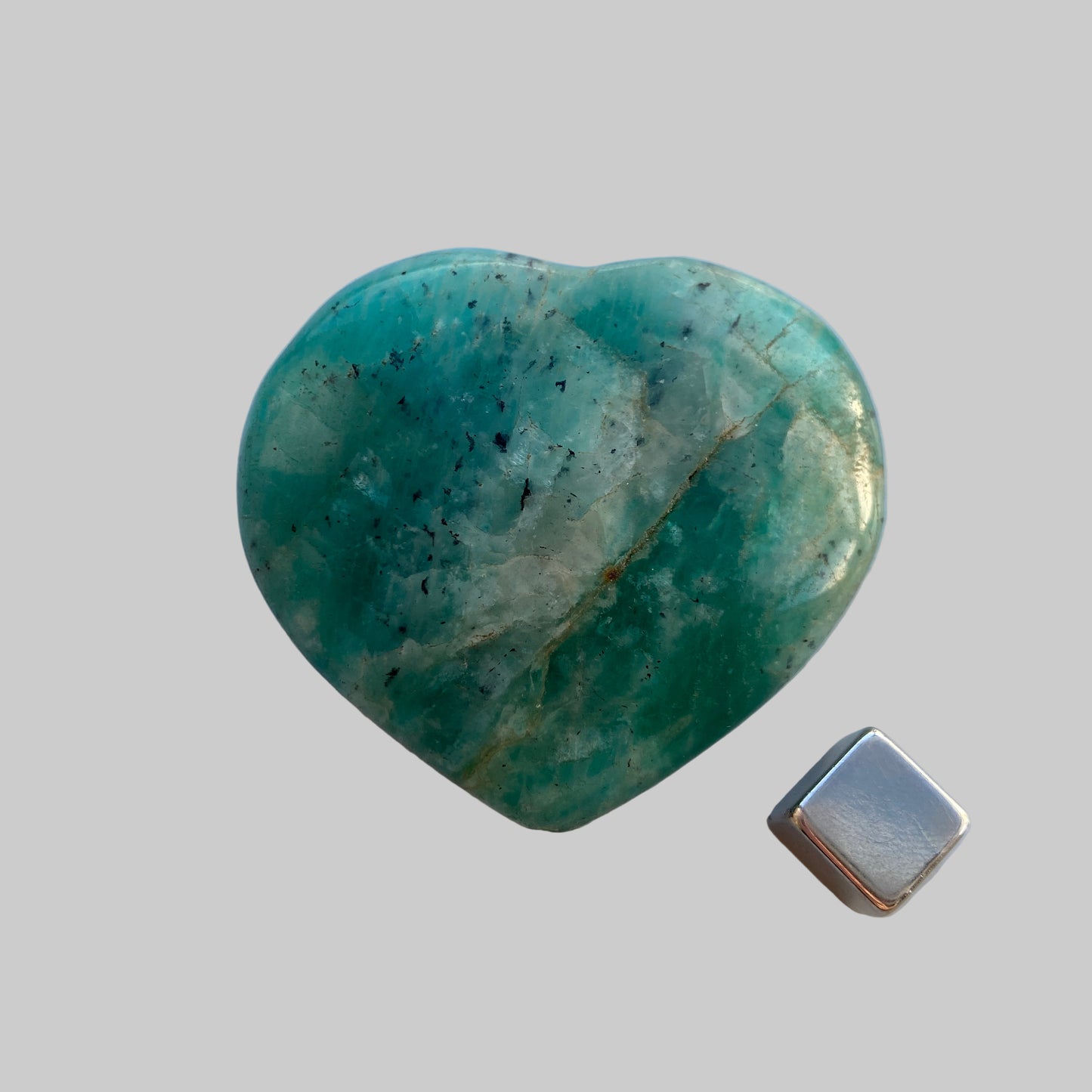 Amazonit Hjerte flad