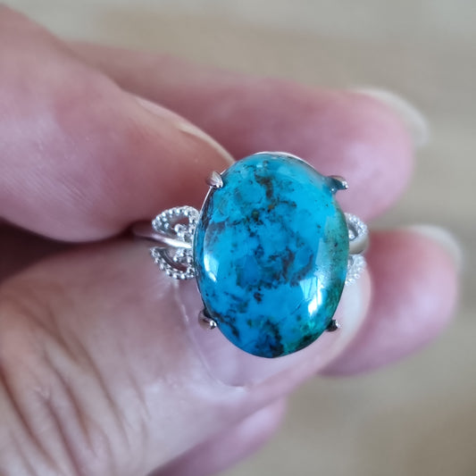 Chrysocolla/Malakit ring