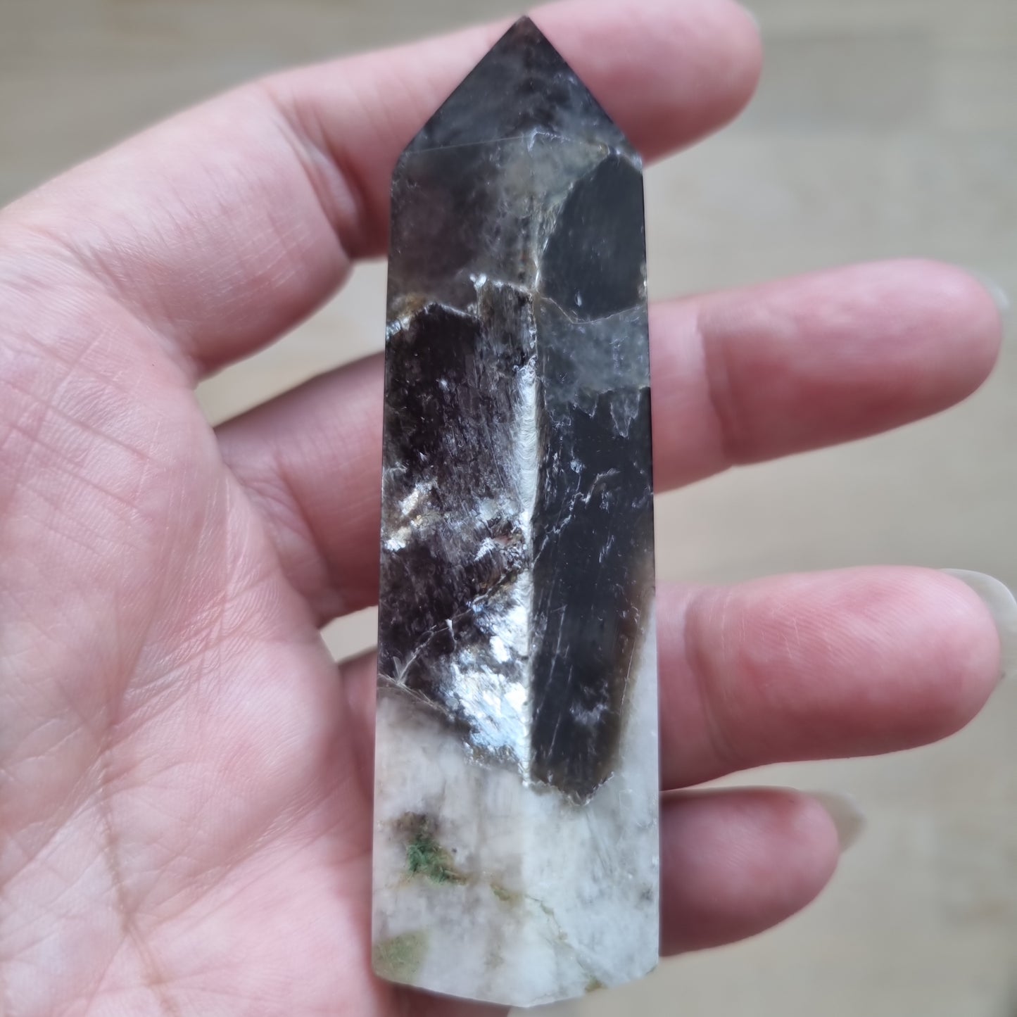 Røgkvarts m/Mica Spids