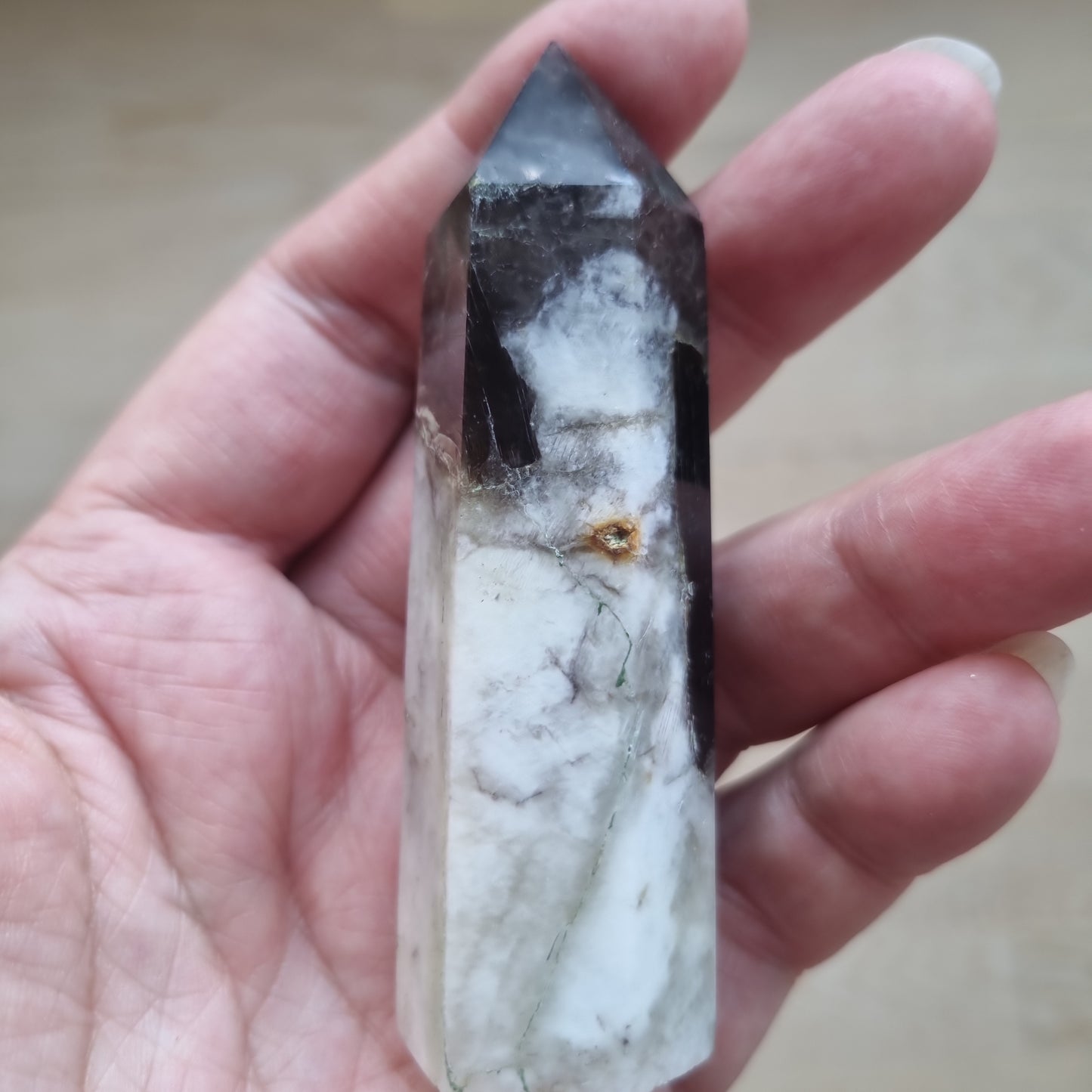 Røgkvarts m/Mica Spids