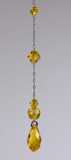 Prisme Aurora ægte Swarovski® krystaller "Solar plexuschakra"25,5 cm