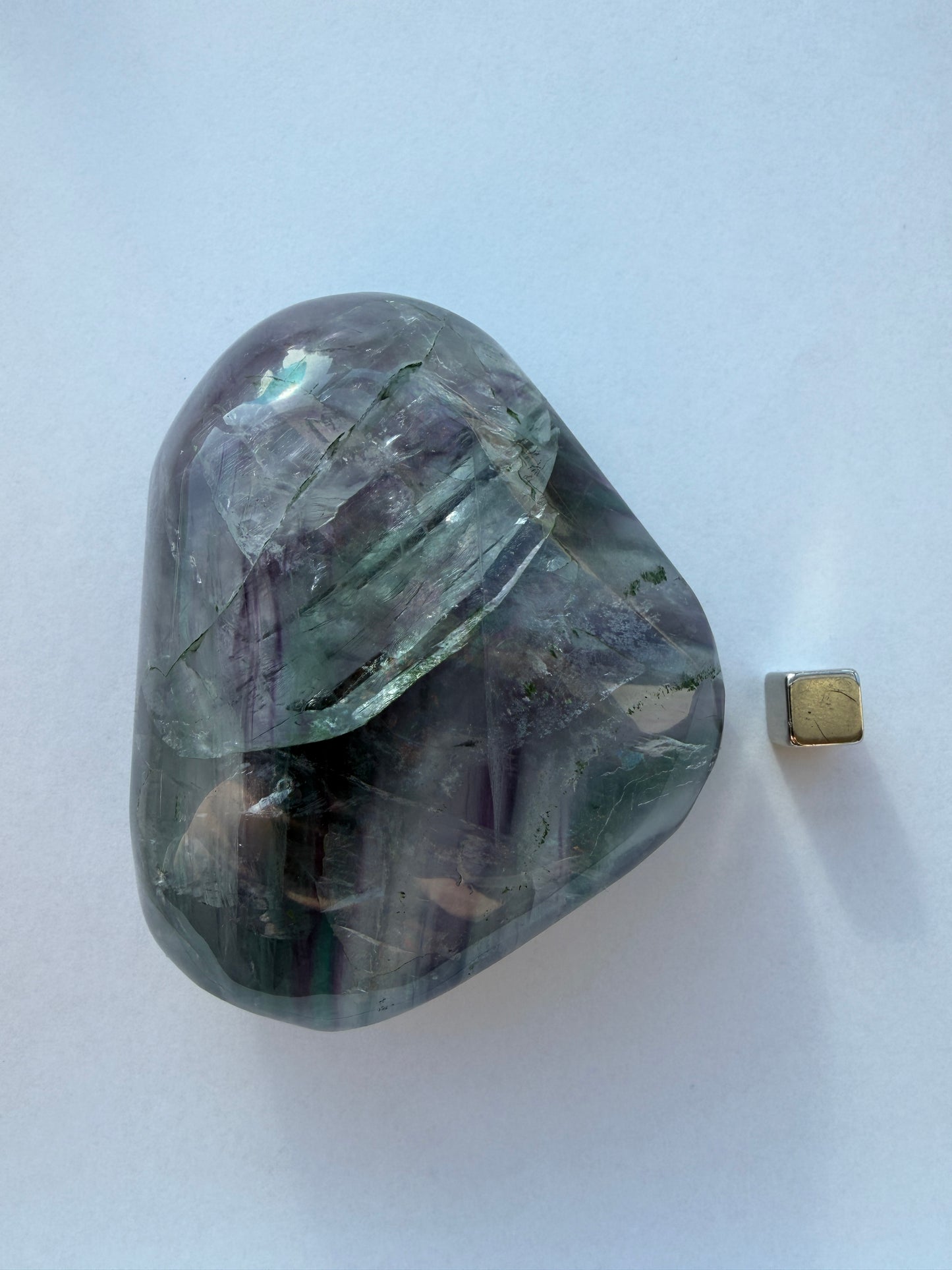 Fluorit Regnbue jumbosten