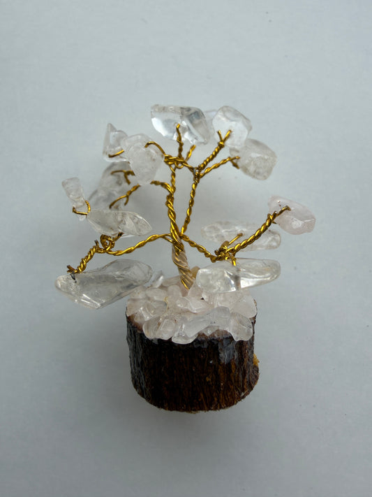 Krystaltræ mini m/ Bjergkrystal blade