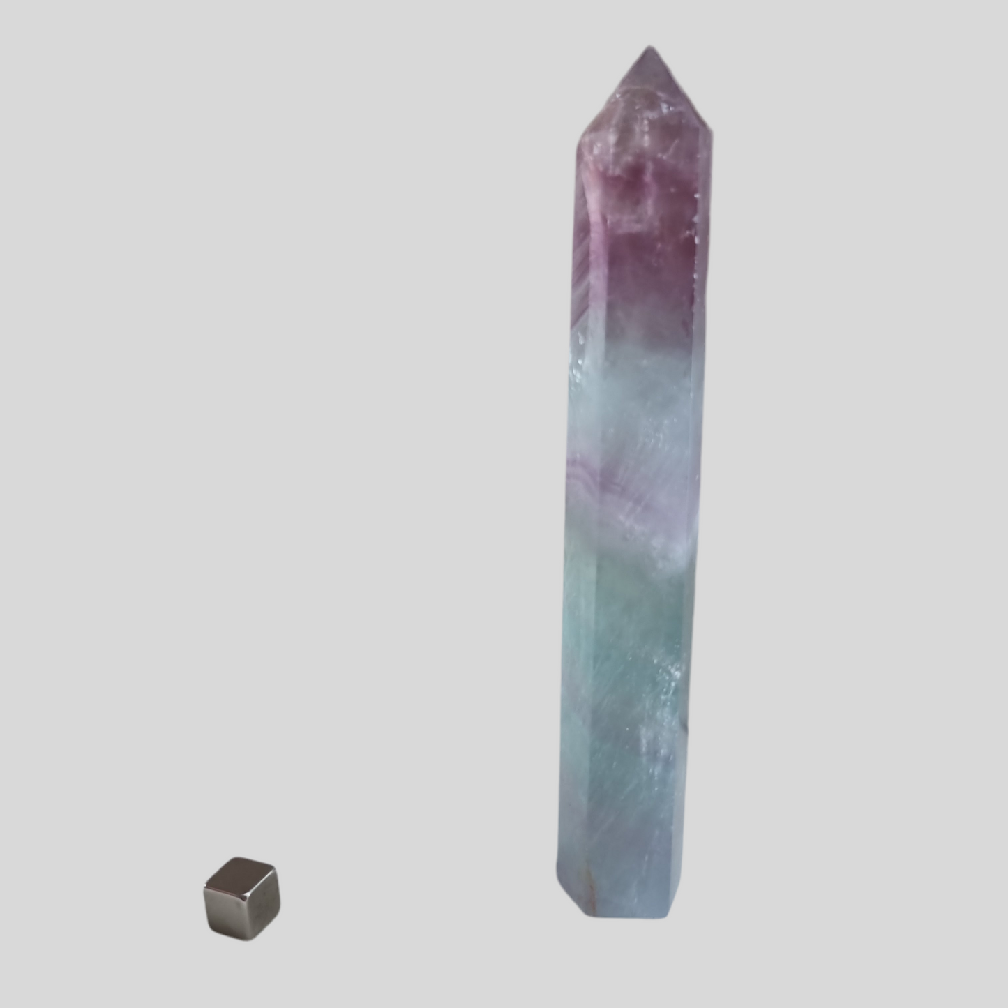 Fluorit Regnbue Spids 14,5 cm