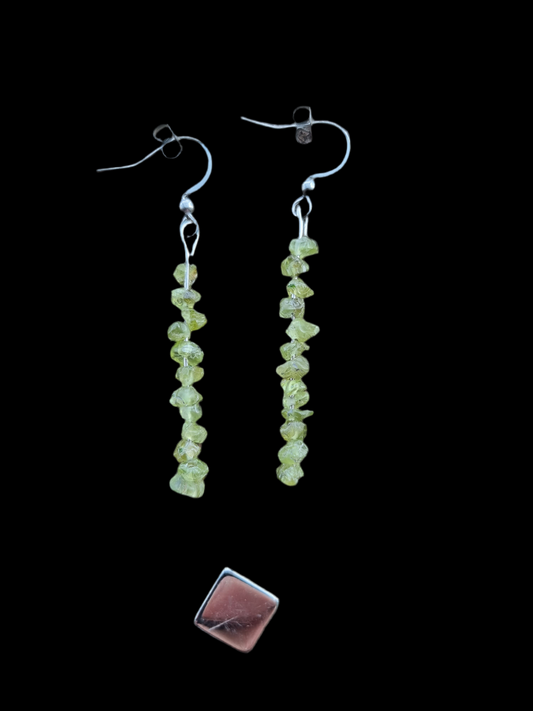 Peridot øreringe